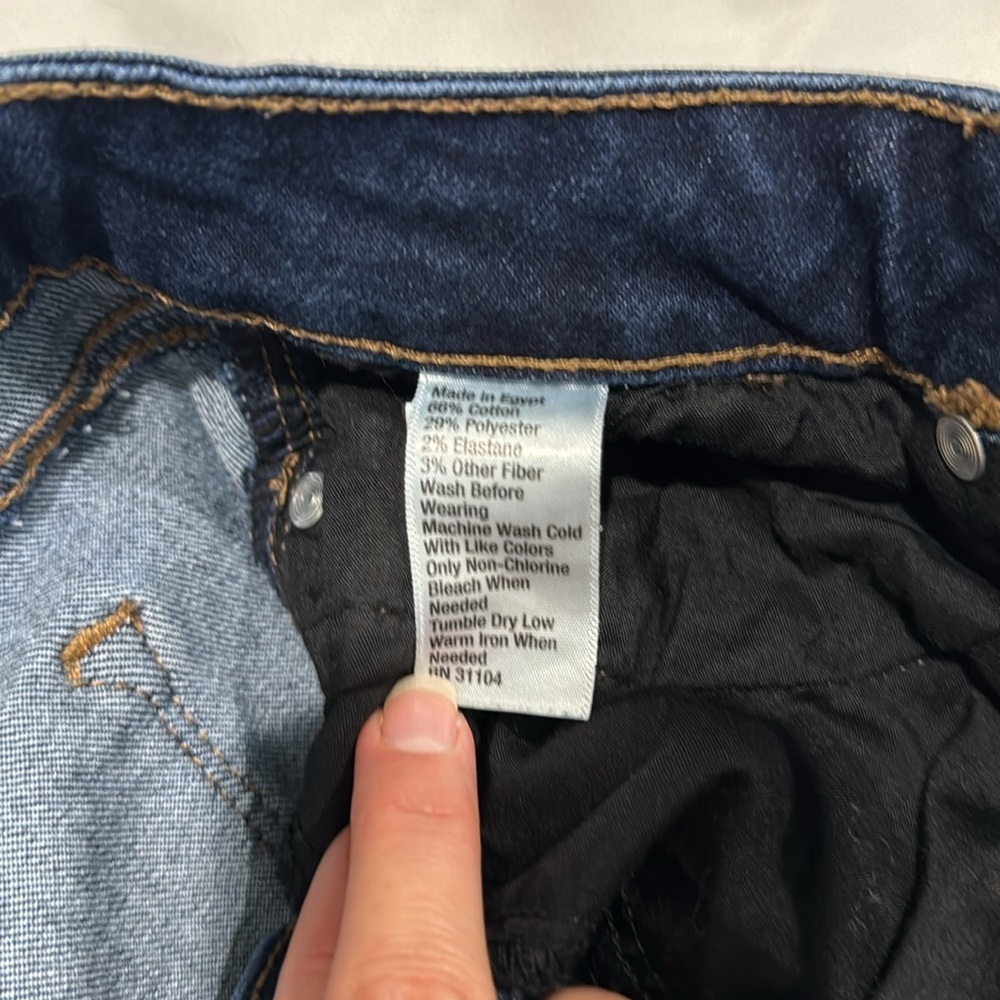 Crown & Ivy Straight Leg Dark Denim Jeans Size 6R - Picture 7 of 8